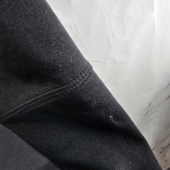 North Face Jacket Mens Large Black Fleece Full Zip Mid Layer Lightweight Hooded - Picture 13 of 15